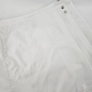 IZOD Women 6 Skort White Wrap Front X-Tra Dry Golf Tennis Preppy Sport